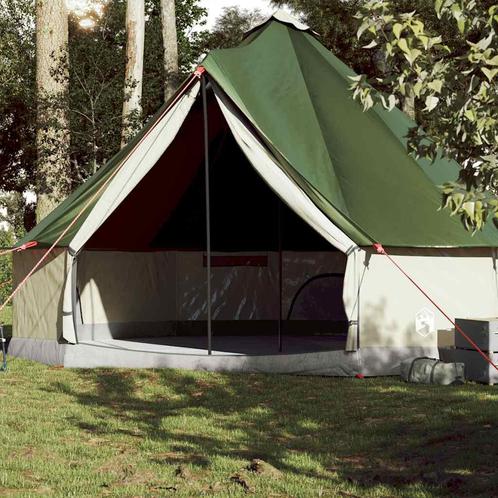 vidaXL Tipitent 10-persoons waterdicht groen, Caravans en Kamperen, Tenten, Nieuw, Verzenden