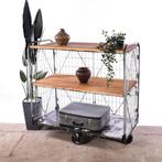 Industriele Trolley | Vintage oude kar | Oude keukentrolley