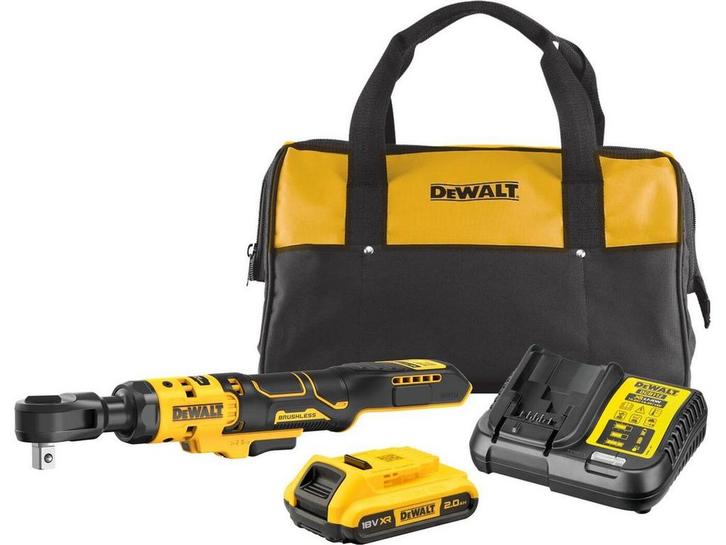 DeWALT DCF512D1 - Accu Haakse Ratelsleutel - 18V 95Nm, Doe-het-zelf en Bouw, Gereedschap | Handgereedschap, Zo goed als nieuw