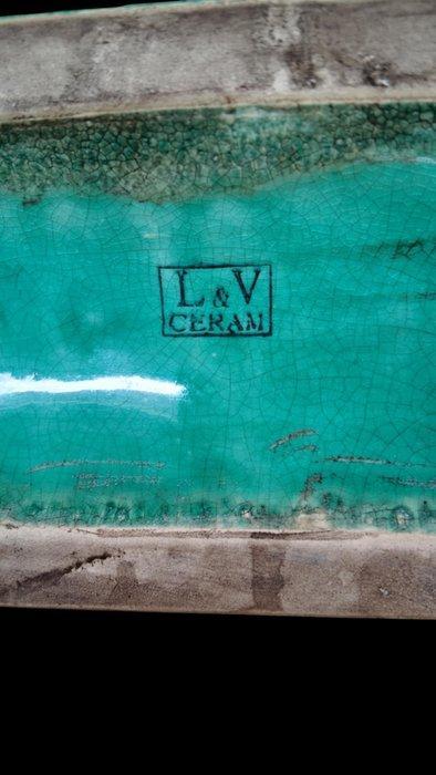 sculptuur, Statue Oursons - Art Deco - Céramique craquelé 35, Antiek en Kunst, Kunst | Designobjecten