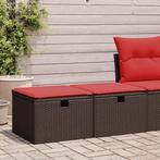 vidaXL 2-delige Loungeset met kussens poly rattan acacia, Verzenden, Nieuw, Loungeset