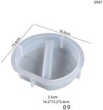 Siliconenmal platrond diagonaal 09 reageerbuis epoxy resin, Hobby en Vrije tijd, Nieuw