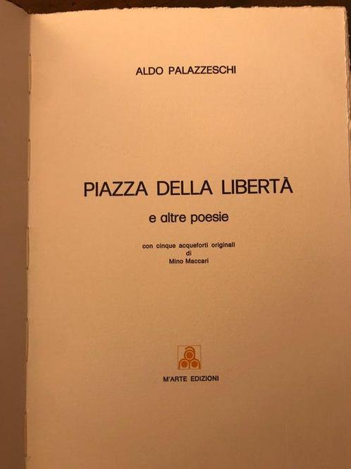 Signed; Aldo Palazzeschi / Mino Maccari - Piazza della, Antiek en Kunst, Antiek | Boeken en Manuscripten