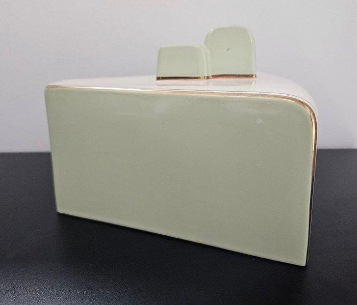 Maastricht, Mosa - Boterschotel - Kaasstolp - Aardewerk, Antiek en Kunst, Kunst | Designobjecten