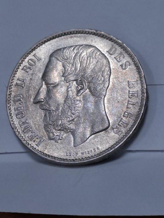 België. Leopold II. 5 Francs 1868 (Zonder minimumprijs), Postzegels en Munten, Munten | Nederland