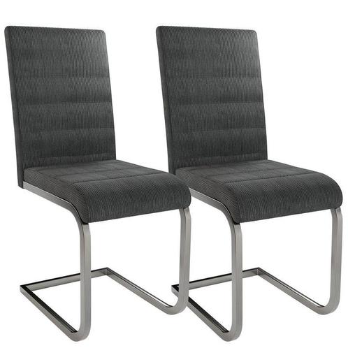 Tweedekans | Juskys Set van 2 Moderne Eetkamerstoelen -, Huis en Inrichting, Stoelen, Ophalen of Verzenden