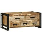 vidaXL Salontafel 90x50x38 cm - Massief Ruw Mango Hout, Huis en Inrichting, Tafels | Salontafels, Verzenden, Nieuw