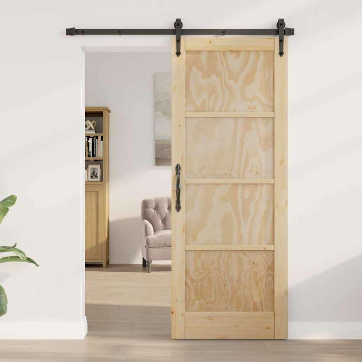 vidaXL Interne Deur ORKDAL Bruin 78 x 202 cm Multiplex, Doe-het-zelf en Bouw, Deuren en Vliegenramen, Nieuw, Verzenden