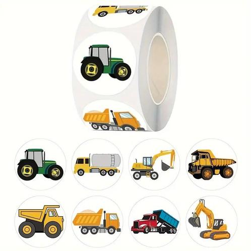 500 stickers labels trekkers tractor en grondverzet beloning, Huis en Inrichting, Woonaccessoires | Kunstplanten en Kunstbloemen