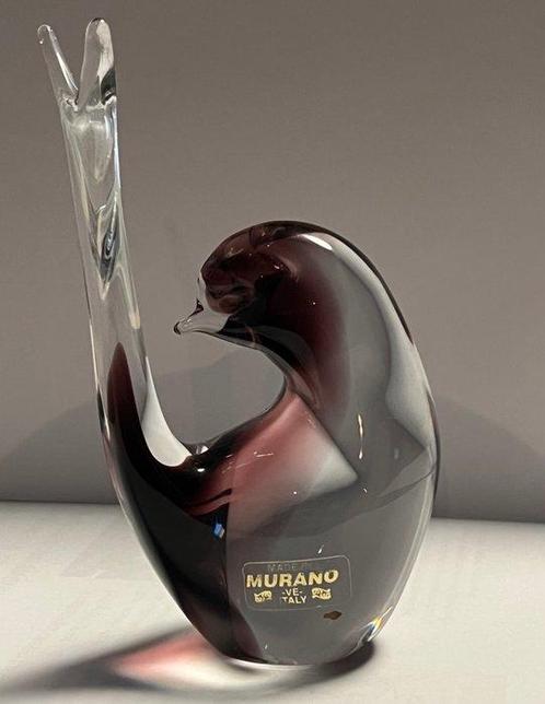 Seguso Arte Vetro - Figuur - Zeldzame Murano Zwaan -, Antiek en Kunst, Antiek | Glaswerk en Kristal