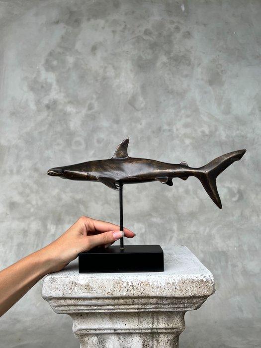 sculptuur, NO RESERVE PRICE - Bronze Hammerhead Shark on a, Antiquités & Art, Art | Objets design