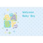 Bloemenkaartjes Baby Boy- Welcome pakje 50 Wenskaarten