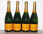 Veuve Clicquot, Carte Jaune - Champagne Brut - 4 Flessen, Verzamelen, Nieuw