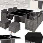 Tweedekans | tectake® Loungemeubelset - Wicker tuinset - 6, Ophalen of Verzenden, Nieuw