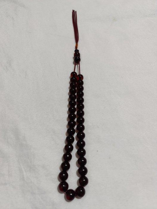 Rozenkrans - Amber - 1970-1980 - Zeldzame gebedskralen, Antiek en Kunst, Curiosa en Brocante