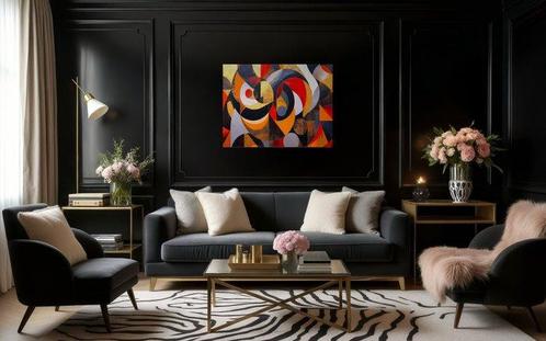 RINGER - Bauhaus Beats Toile (XL), Antiek en Kunst, Kunst | Schilderijen | Modern