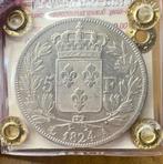 Frankrijk. Louis XVIII. 5 Francs 1824-A, Paris (Zonder, Postzegels en Munten