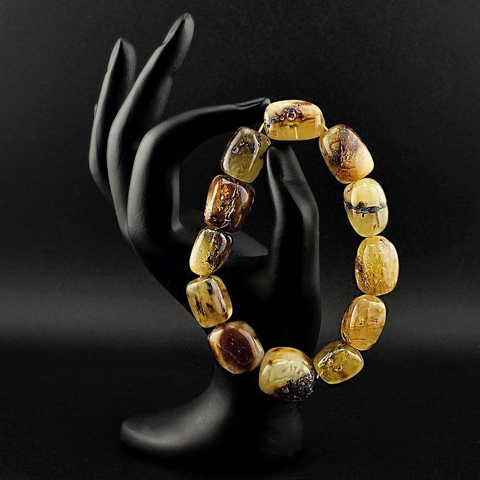 Echte BALTISCHE AMBER Sieraden – Rekbare armband van, Antiek en Kunst, Curiosa en Brocante