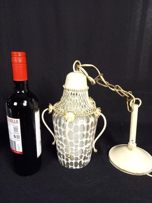 Plafondlamp (2) - Panter glas - Met bijzettafeltje, Antiek en Kunst, Curiosa en Brocante