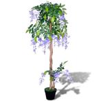 vidaXL Kunstplant blauwe regen met pot 120 cm, Huis en Inrichting, Verzenden, Nieuw