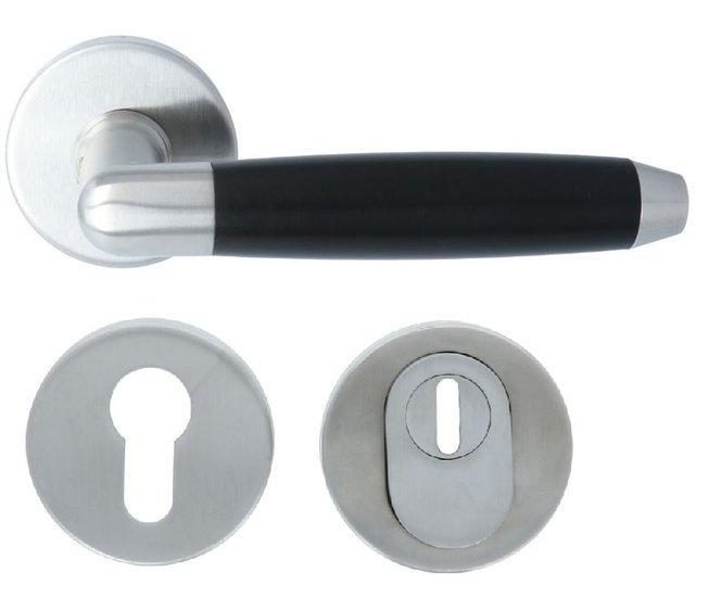 SKG3 Veiligheid Achterdeur Set Rond Combinatie RVS, Doe-het-zelf en Bouw, Hang- en Sluitwerk, Ophalen of Verzenden