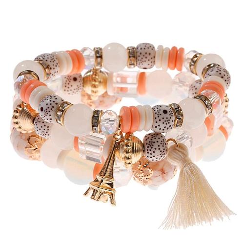 Fako Bijoux® - Armband Set - Boho - Bohemian - Eiffeltoren -, Bijoux, Sacs & Beauté, Bracelets, Envoi