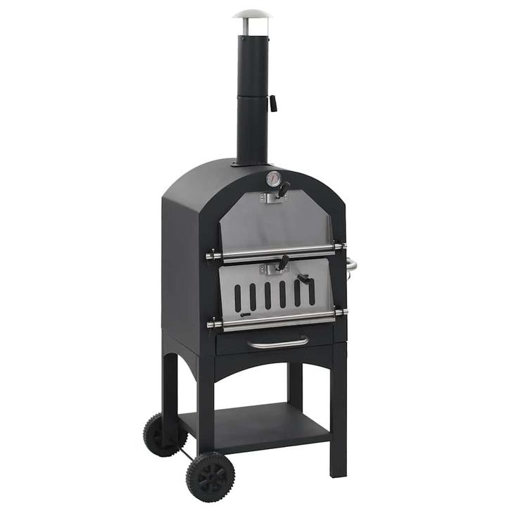 vidaXL Pizzaoven op houtskool met terracotta pizzasteen, Elektronische apparatuur, Overige elektronische apparatuur, Nieuw, Verzenden