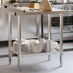 vidaXL Keukenwerktafel met spatscherm 82,5x55x93 cm, Zakelijke goederen, Horeca | Overige, Verzenden