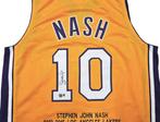 NBA - Steve Nash - Autograph - Geel maatwerk basketbaljersey