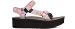 Teva FLATFORM UNIVERSAL - Dames Sandalen - Zwart/Roze/Ora..., Kleding | Dames, Schoenen, Verzenden, Nieuw