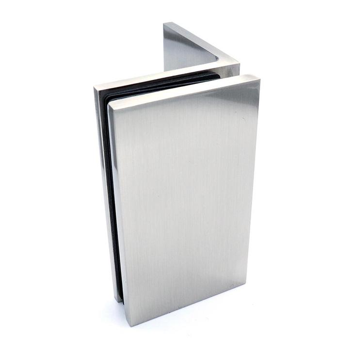 Glasklem Porto Select glas/wand 90° - RVS, Doe-het-zelf en Bouw, Hang- en Sluitwerk, Nieuw, Verzenden