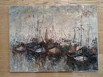 Gilbert van den Bossche (XX) - Haven van Zeebrugge, Antiek en Kunst, Kunst | Schilderijen | Klassiek