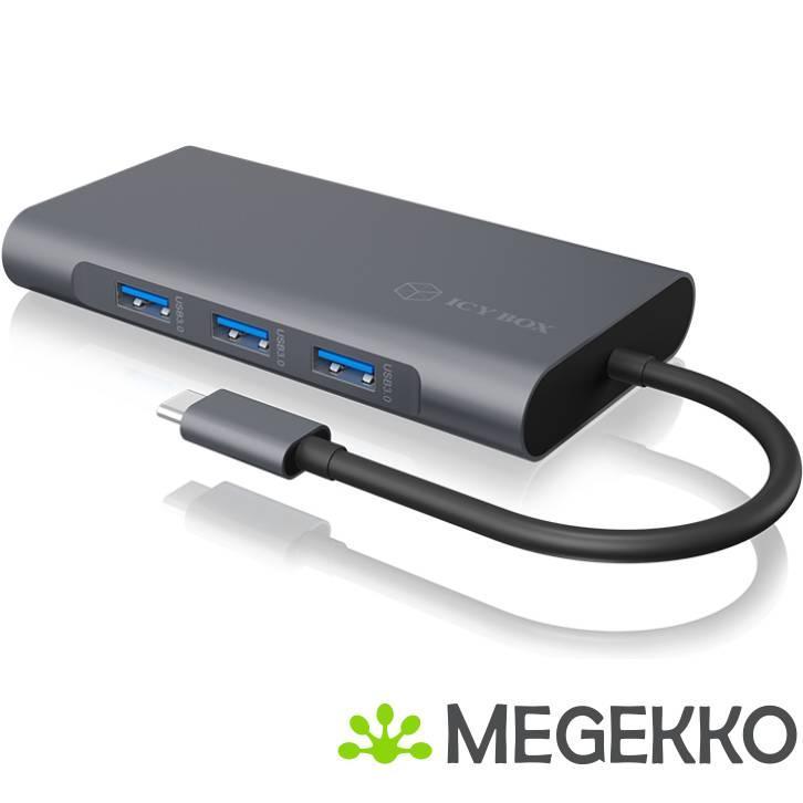 ICY BOX IB-DK4040-CPD notebook dock & poortreplicator, Computers en Software, Overige Computers en Software, Nieuw, Verzenden