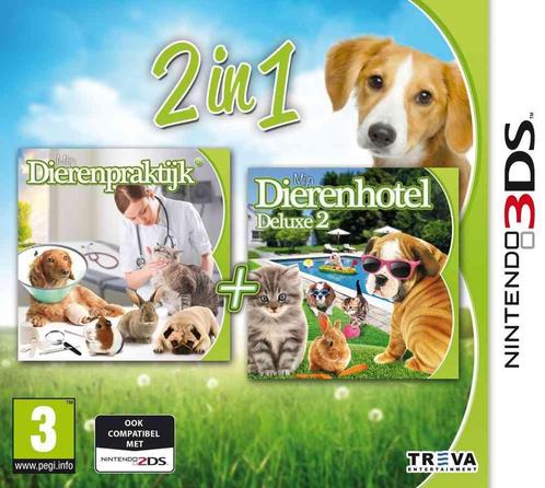 2 in 1 Mijn Dierenpraktijk 3D + Mijn Dierenhotel Deluxe, Games en Spelcomputers, Games | Nintendo 2DS en 3DS, Ophalen of Verzenden