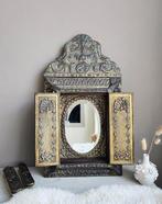 Wandspiegel - Koper, Glas, Hout