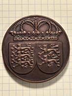 Denemarken. 1864–1920 Danish Reunification Medal – Brass, P., Postzegels en Munten, Munten en Bankbiljetten | Toebehoren