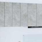 vidaXL Hangkast Riga Beton Grijs 60 x 31 x 80 cm Bewerkt, Huis en Inrichting, Kasten | Overige, Verzenden, Nieuw