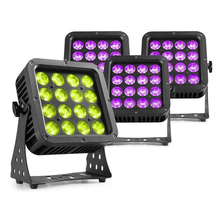 BeamZ Set van 4 StarColor128 outdoor LED floodlights - 16x, Muziek en Instrumenten, Licht en Laser, Verzenden