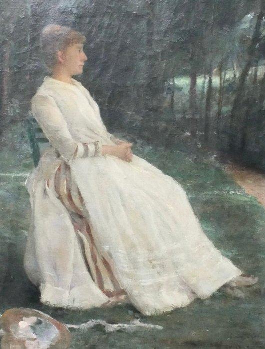 Émile Bastien Lepage (1854-1938) - Les saules, Antiquités & Art, Art | Peinture | Classique