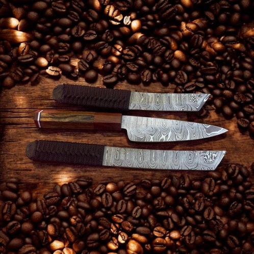Hand Forged in Fire with 1095/15n20 Old Twisted Steel ,, Antiek en Kunst, Antiek | Keukengerei