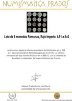 Romeinse Rijk Lote 8 monedas Æ acuñadas entre los siglos III