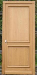 eiken houten buitendeur , voordeur , deur 94 x 210 eik, 80 tot 100 cm, Nieuw, Ophalen of Verzenden, Buitendeur