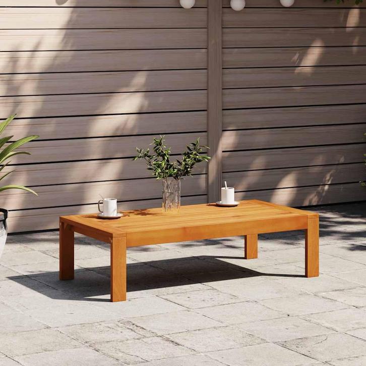 vidaXL Tuintafel 100x50x27 cm massief acaciahout, Tuin en Terras, Tuinsets en Loungesets, Nieuw, Verzenden