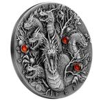 Niue. 2 Dollars 2022 Greek Dragon, 2 Oz (.999), Postzegels en Munten