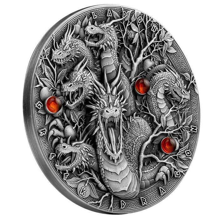 Niue. 2 Dollars 2022 Greek Dragon, 2 Oz (.999), Postzegels en Munten, Munten | Europa | Niet-Euromunten