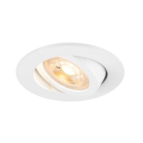 SLV NEW TRIA 68 rond 82mm Inbouw armatuur kantelbaar mat wit, Huis en Inrichting, Lampen | Plafondlampen, Nieuw, Verzenden