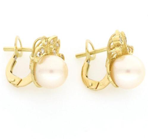 Zonder Minimumprijs - Oorbellen - 18 karaat Geel goud -, Handtassen en Accessoires, Oorbellen