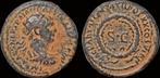98-117ad Roman Trajan Ae semis legend in wreath Brons, Verzenden