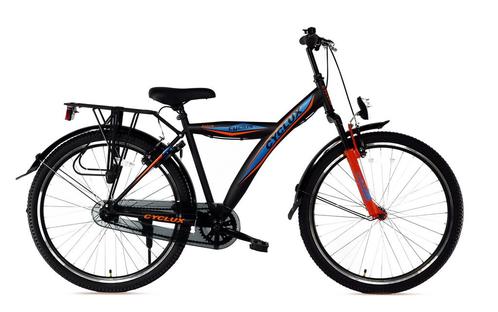 Cyclux Astro  Jongensfiets 24 Inch Zwart Oranje, Vélos & Vélomoteurs, Vélos | Garçons, Enlèvement ou Envoi