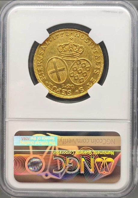 Malta. Emmanuel de Rohan. 20 Scudi 1778, in NGC slab MS61., Postzegels en Munten, Munten | Europa | Niet-Euromunten